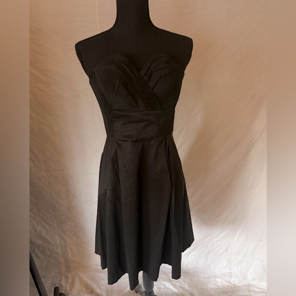 Calvin Klein black strapless cocktail dress. Size 6